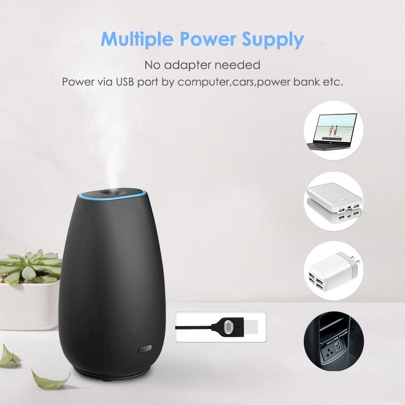 Автодиффузер Увлажнитель Ароматерапия Эфирные масла Диффузер USB Cool Mist Мини портативный диффузер